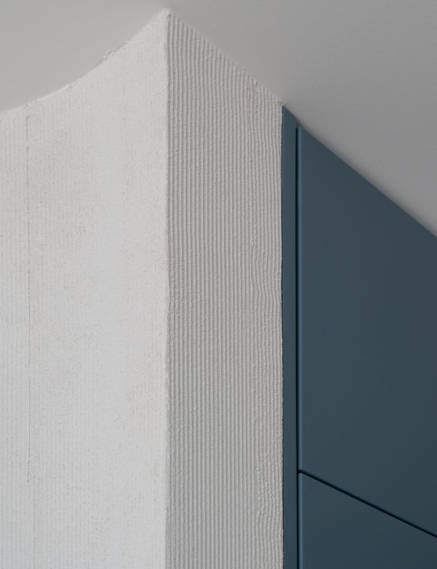 Wardrobe and storage detail in Belgrade Waterfront Apartment bedroom