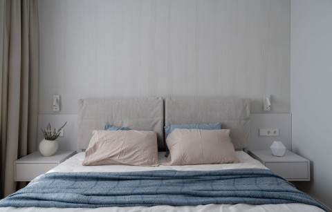 Study room in Belgrade Waterfront Apartment with sofa bed and hidden storage