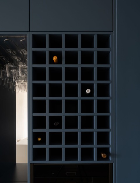 Bedroom wardrobe detail in Belgrade Waterfront Apartment