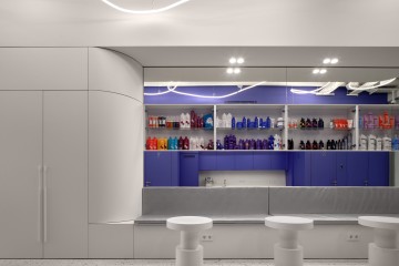 BIG Laboratory training interior with color-focused laboratory design in Moscow