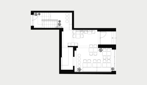 Embers Restaurant floor plan drawing