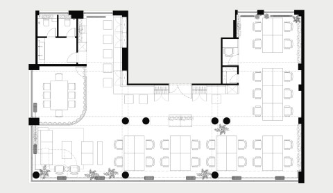 PFU Coworking floor plan drawing