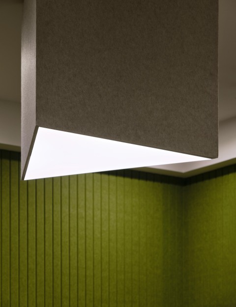 Vertical view of a meeting area at Yandex Office 03