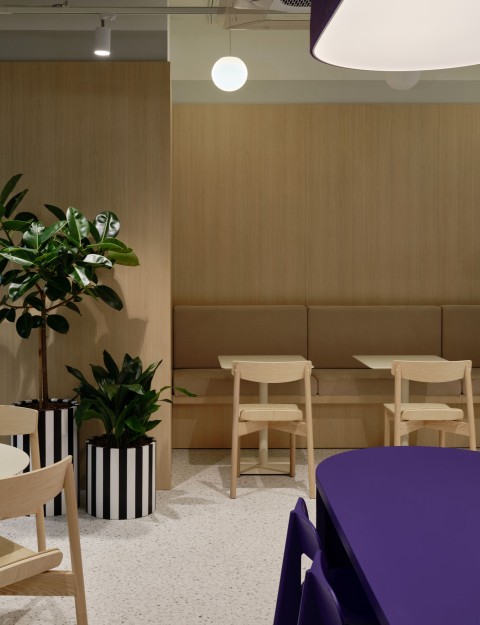 Office kitchen and coffee area at Yandex Office 03