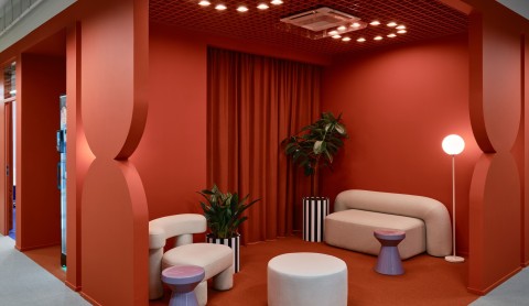 Large open-plan workspace at Yandex Office 03