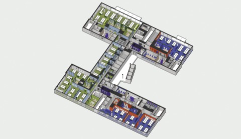 Floor plan diagram for Yandex Office 03